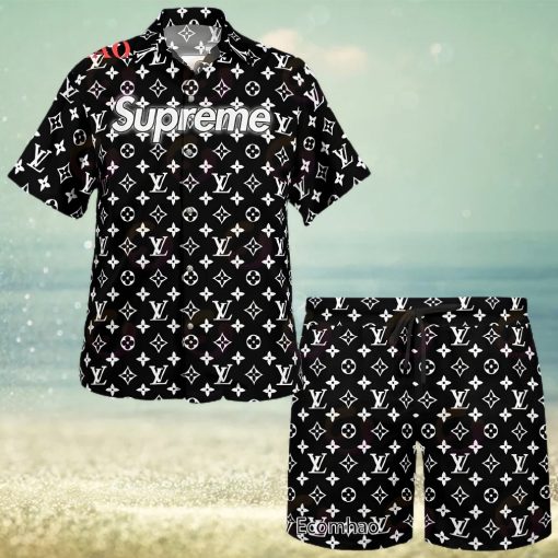 NEW Louis Vuitton Mix Supreme Hawaiian Shirt & Beach Shorts