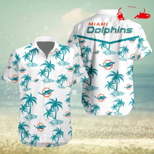 [NEW] Miami Dolphins NFL Team Tropical Coconut Hot Summer Button Hawaiian Shirt and Short