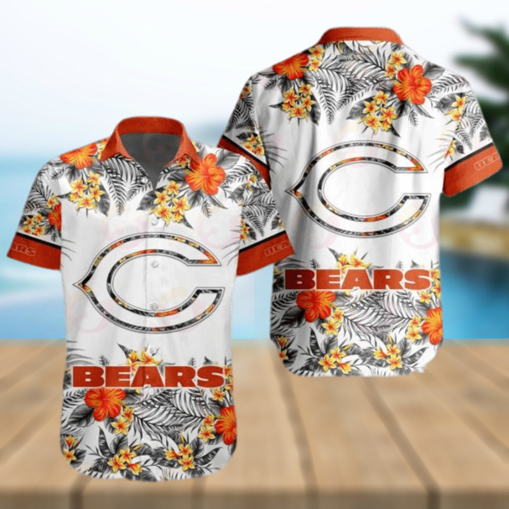 NFL Chicago Bears Hawaiian Shirt Mens Aloha Button Up Shirt Hawaiian Shorts  Beach Short Sleeve - Ingenious Gifts Your Whole Family