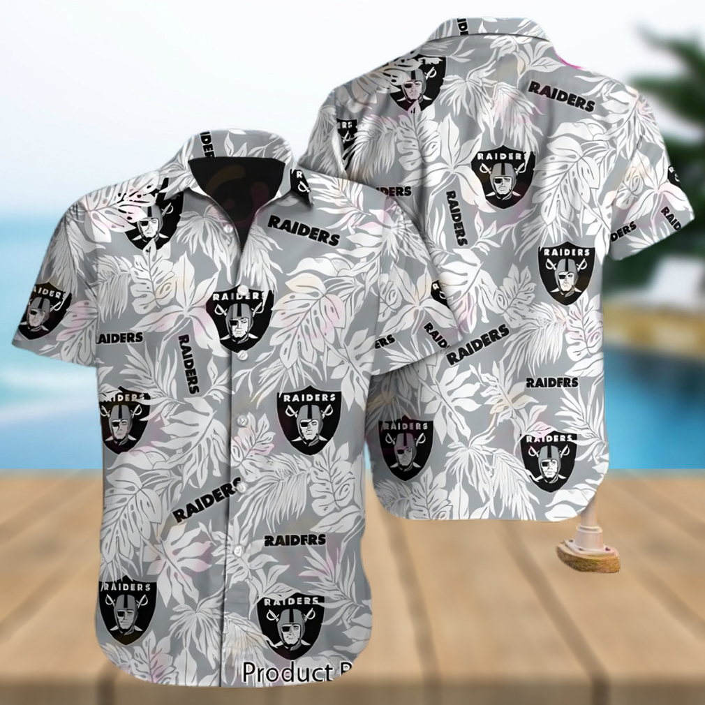 Camo Pattern Nfl Las Vegas Raiders Hawaiian Shirt Football Gift For Men