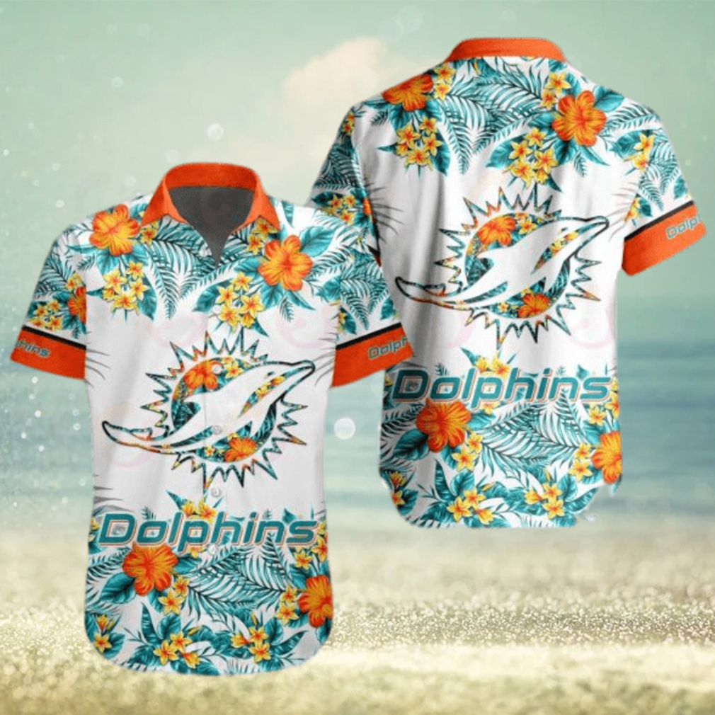 NFL Miami Dolphins Aloha Tropical Hawaiian Shirt - Freedomdesign