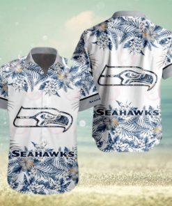 NFL Seattle Seahawks Special Hawaiian Design With Flowers And Big Logo Button Shirt