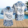 NFL Philadelphia Eagles Special Hawaiian Design With Flowers And Big Logo Button Shirt