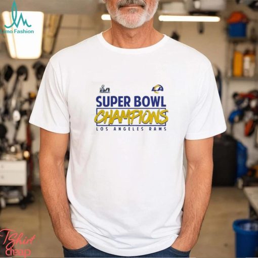 NFL super bowl lvI champions stacked roster Los Angeles rams t shirt