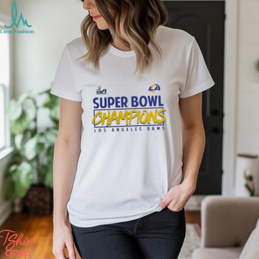 NFL super bowl lvI champions stacked roster Los Angeles rams t shirt