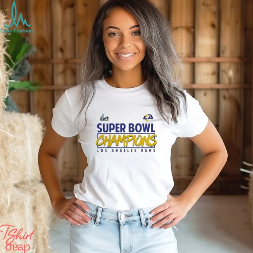 NFL super bowl lvI champions stacked roster Los Angeles rams t shirt