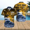 NFL Denver Broncos Special Hawaiian Design With Flowers And Big Logo Button Shirt