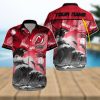 NHL Colorado Avalanche Special Hawaiian Design With Dolphins And Waves Button Shirt