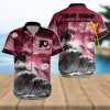 NHL Washington Capitals Special Hawaiian Design With Dolphins And Waves Button Shirt