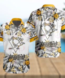 NHL Pittsburgh Penguins Special Hawaiian Design Button Shirt