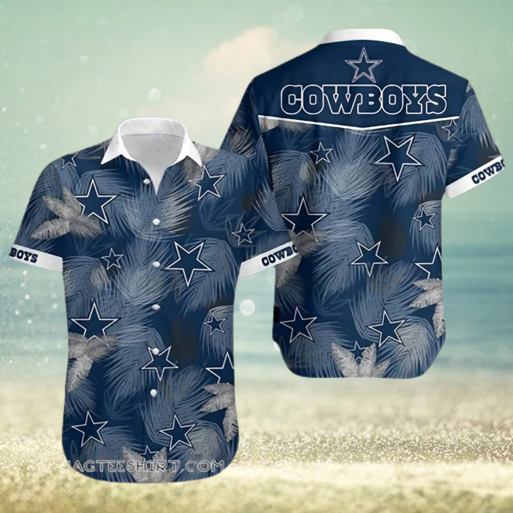 Dallas Cowboys Mens Hawaiian Shirts Summer Casual Button Down - Limotees