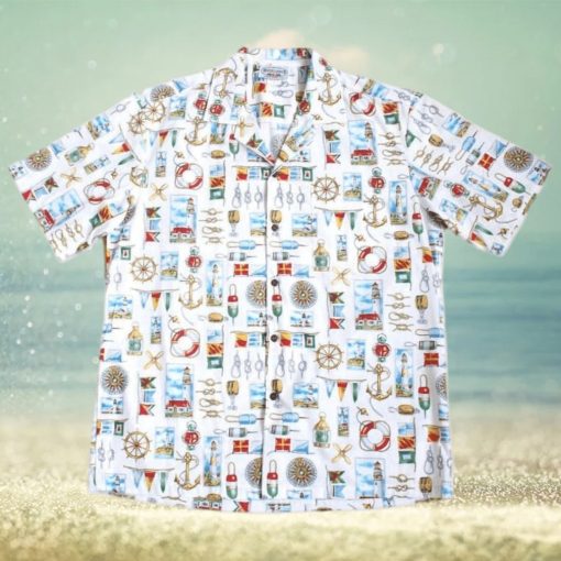 Nautical White Amazing Design Hawaiian Shirt