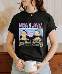 Nba Jam Sacramento Kings Deaaron Fox And Domantas Sabonis 2023 Playoff Shirt