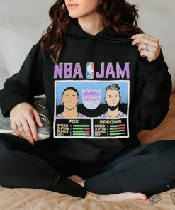 Nba Jam Sacramento Kings Deaaron Fox And Domantas Sabonis 2023 Playoff Shirt