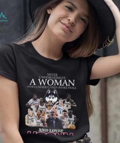 Never Underestimate A Woman Who Understans Basketball And Loves Uconn Hot T Shirt
