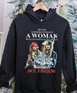 Never Underestimate Who Is A Fan Of Pirates Of The Caribbean And Loves Jack Sparrow Shirt