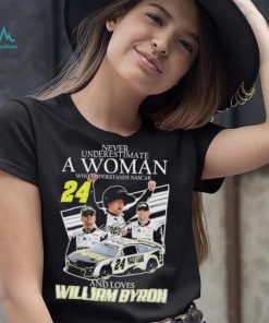 Never Understimate a women who Understands Nascar 24 and love William Byron Shirt shirt