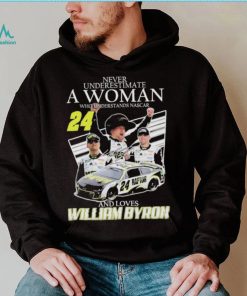 Never Understimate a women who Understands Nascar 24 and love William Byron Shirt shirt