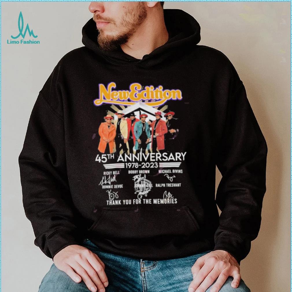 New Edition 45th Anniversary 1978 – 2023 Thank You For The Memories T Shirt New Edition 45th Anniversary 1978 – 2023 Thank You For The Memories T Shirt