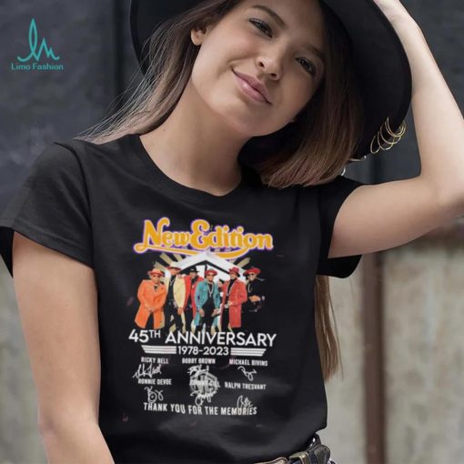 New Edition 45th Anniversary 1978 – 2023 Thank You For The Memories T Shirt
