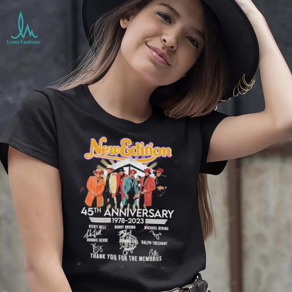 New Edition 45th Anniversary 1978 – 2023 Thank You For The Memories T Shirt New Edition 45th Anniversary 1978 – 2023 Thank You For The Memories T Shirt
