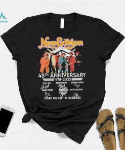 New Edition 45th Anniversary 1978 – 2023 Thank You For The Memories T Shirt