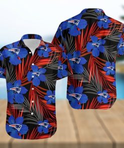 New England Patriots 2 Flower Hawaiian Shirt