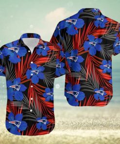 New England Patriots 2 Flower Hawaiian Shirt