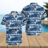 New England Patriots Coconut Leaves And Skulls Hawaiian Shirt