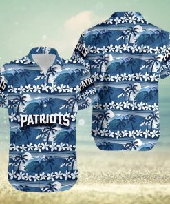 New England Patriots Coconut Trees Nfl Hawaiian Shirt