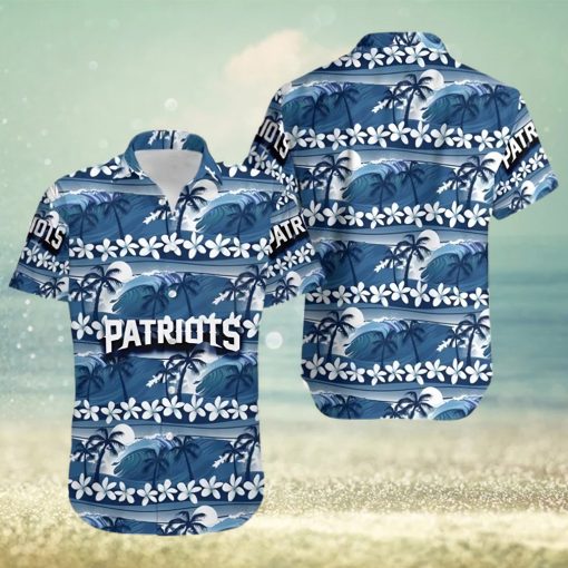 New England Patriots Coconut Trees Nfl Hawaiian Shirt