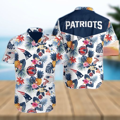 New England Patriots Floral All Over Print Unisex Hawaiian Shirt And Beach Short