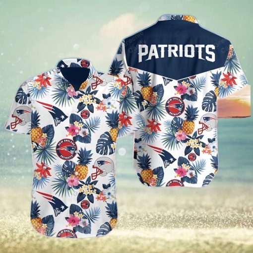 New England Patriots Floral All Over Print Unisex Hawaiian Shirt And Beach Short