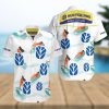 Buffalo Bills Hawaiian Shirt, Tropical Flowers With Cat, Unique Hawaiian Shirt