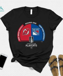 New Jersey Devils vs New York Rangers Match 2023 NHL playoffs shirt