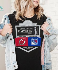 New Jersey Devils vs New York Rangers Stanley Cup 2023 NHL Western  Conference shirt - Limotees