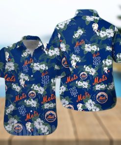 New York Mets MLB All Over Print Flowery Aloha Summer Beach Hawaiian Shirt – Navy