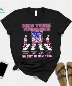 New York Rangers no quit in New York signatures shirt