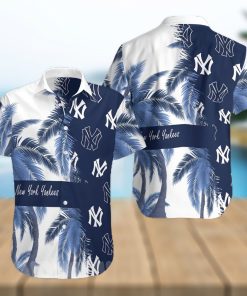 New York Yankees All Over Print Summer Short Sleeve Hawaiian Beach Shirt