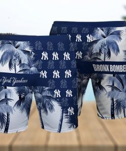 New York Yankees Bronx Bombers Summer All Over Print Hawaiian Beach Shorts