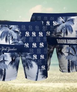 New York Yankees Bronx Bombers Summer All Over Print Hawaiian Beach Shorts