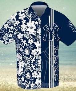 New York Yankess All Over Print Hawaiian Shirt – Navy