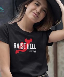 New jersey devils women’s 2023 stanley cup playoffs slogan raise hell shirt