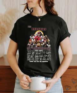 Nfl Washington Redskins 91th Anniversary Legends Signature Thank You For The Memories For Fan T Shirt