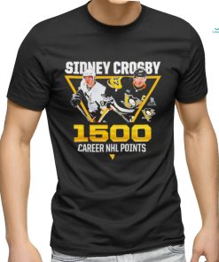 Nice sidney Crosby Pittsburgh Penguins 1500 Career NHL Points shirt