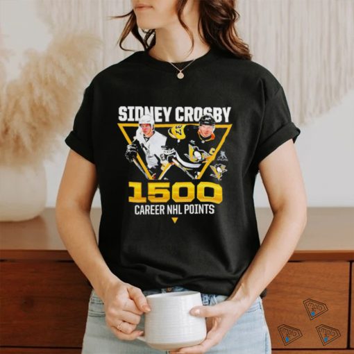 Nice sidney Crosby Pittsburgh Penguins 1500 Career NHL Points shirt