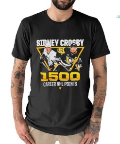 Nice sidney Crosby Pittsburgh Penguins 1500 Career NHL Points shirt