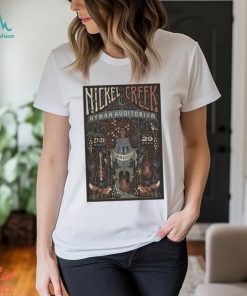 Nickel creek april 2729 2023 Ryman auditorium poster t shirt