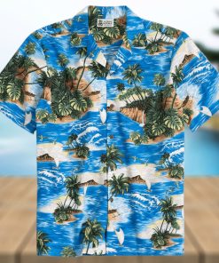 North Shore Blue Green Nice Design Hawaiian Shirt