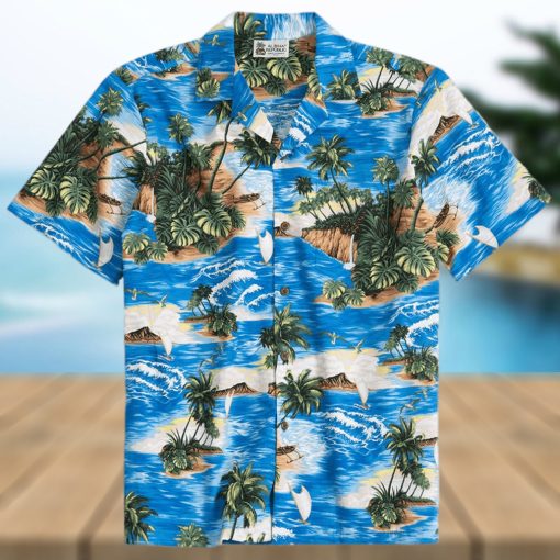 North Shore Blue Green Nice Design Hawaiian Shirt